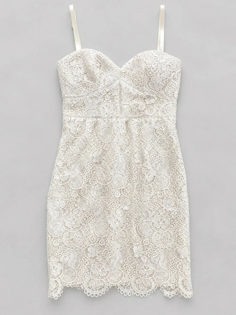 bebe Ivory Lace Mini Dress - Picture 1 of 4
